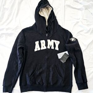 Black ARMY Hoodie with Patch